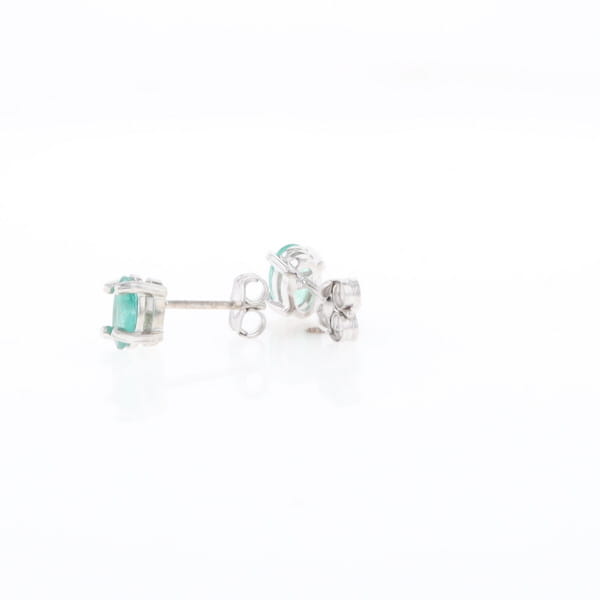 Oval Emerald Stud Earrings