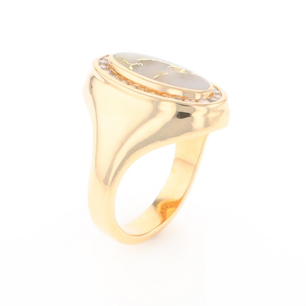 Gold Quartz Ring Lady’s