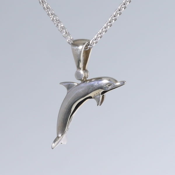 Opal Pendant Inlaid Sea Life Dolphin