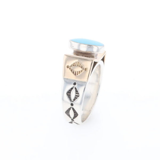 Bezel Set Turquoise Ring