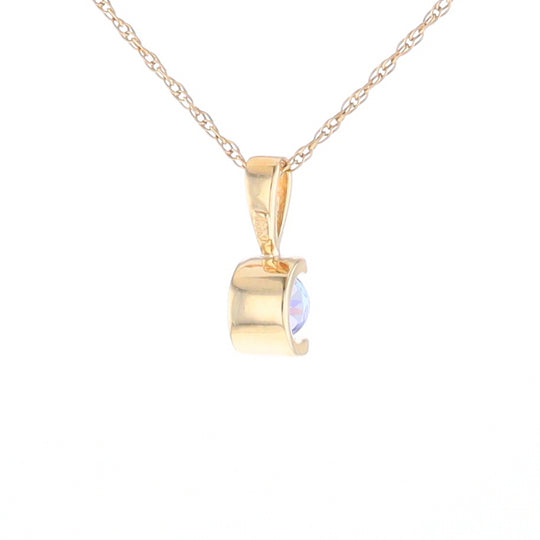 Solitaire Tanzanite Pendant