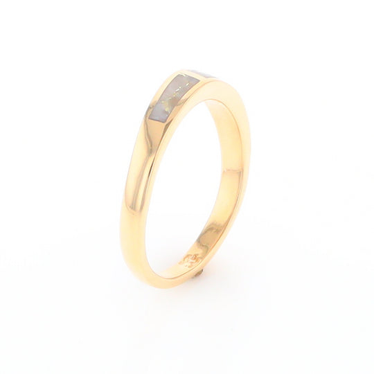3 Section Gold Quartz Ring Lady’s Anniversary Band G2