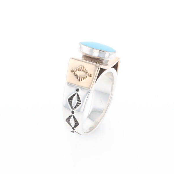 Bezel Set Turquoise Ring