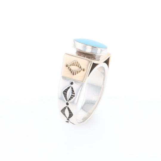 Bezel Set Turquoise Ring