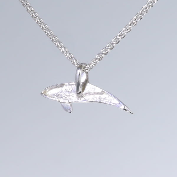 Opal Pendant Inlaid Realistic Orca Killer Whale Design