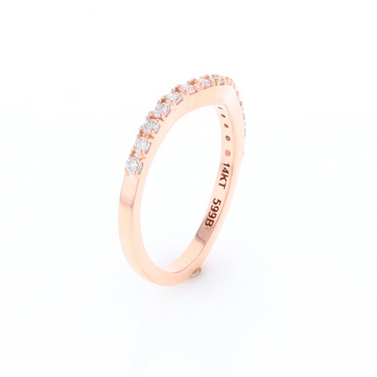 Rose Gold Diamond Wedding Band