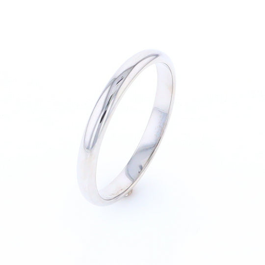 White Gold Standard Fit Wedding Band