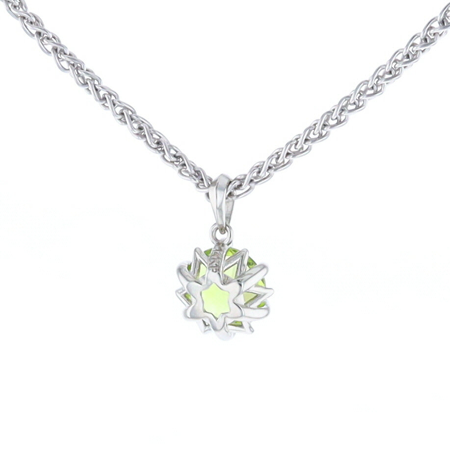 Solitaire Peridot Tulip Pendant