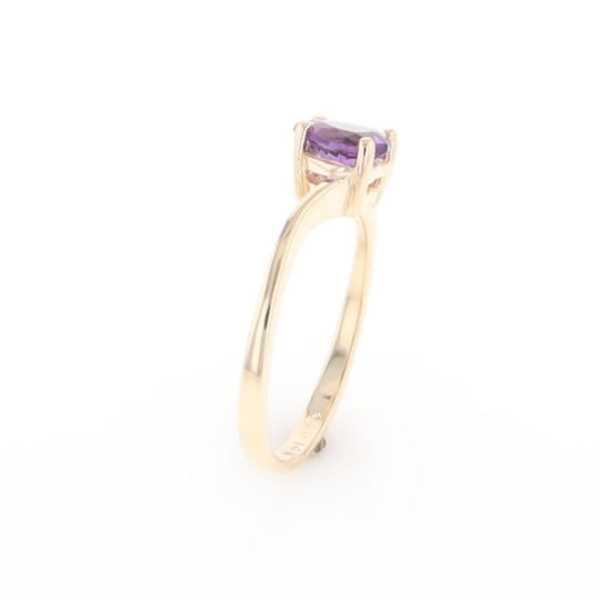 Heart Amethyst Ring