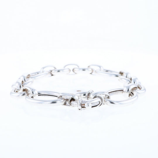 Sterling Silver Open Cable Link Bracelet