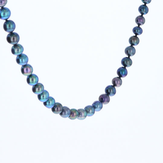 Cultured Tahitian Blue Pearl Strand Necklace