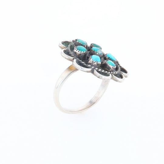 Turquoise Flower Ring