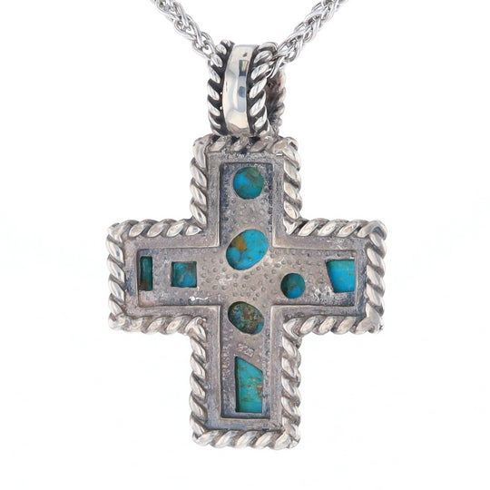 Turquoise Cross Pendant