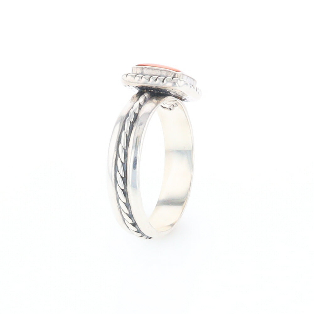 Braided Square Spiny Oyster Ring