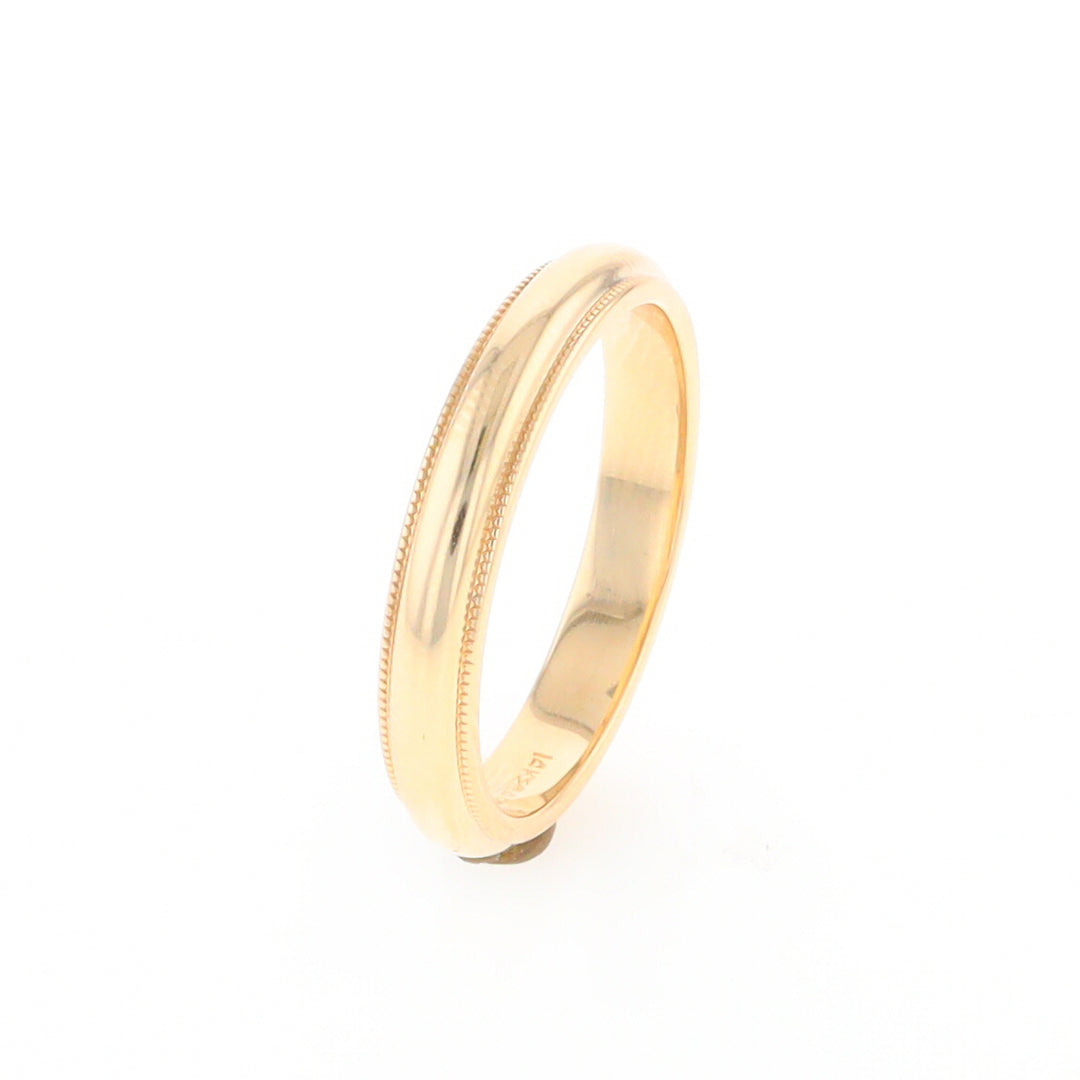 Milgrain Standard Fit Wedding Band