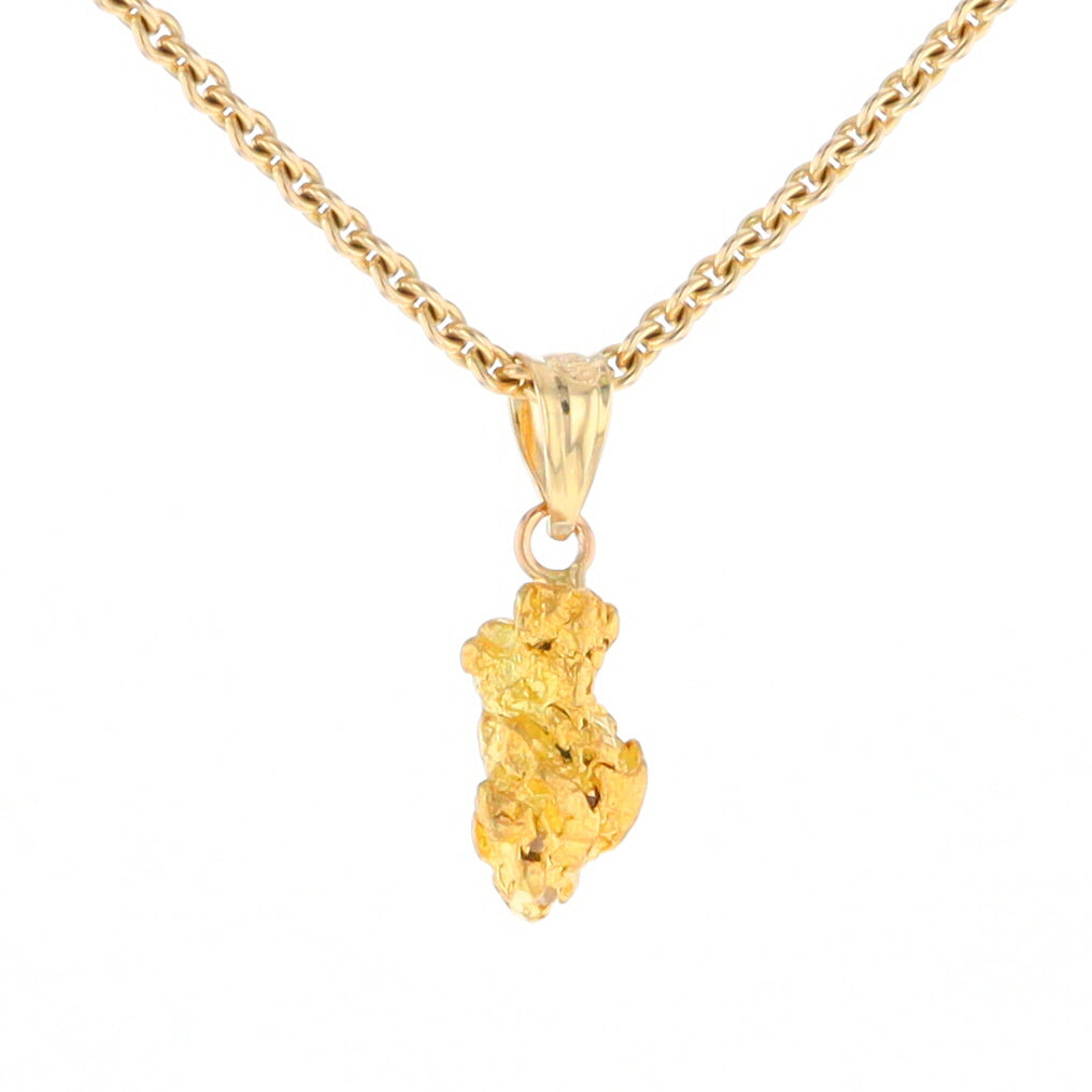 Natural Gold Nugget Pendant