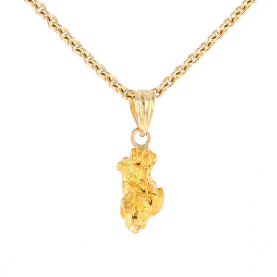 Natural Gold Nugget Pendant