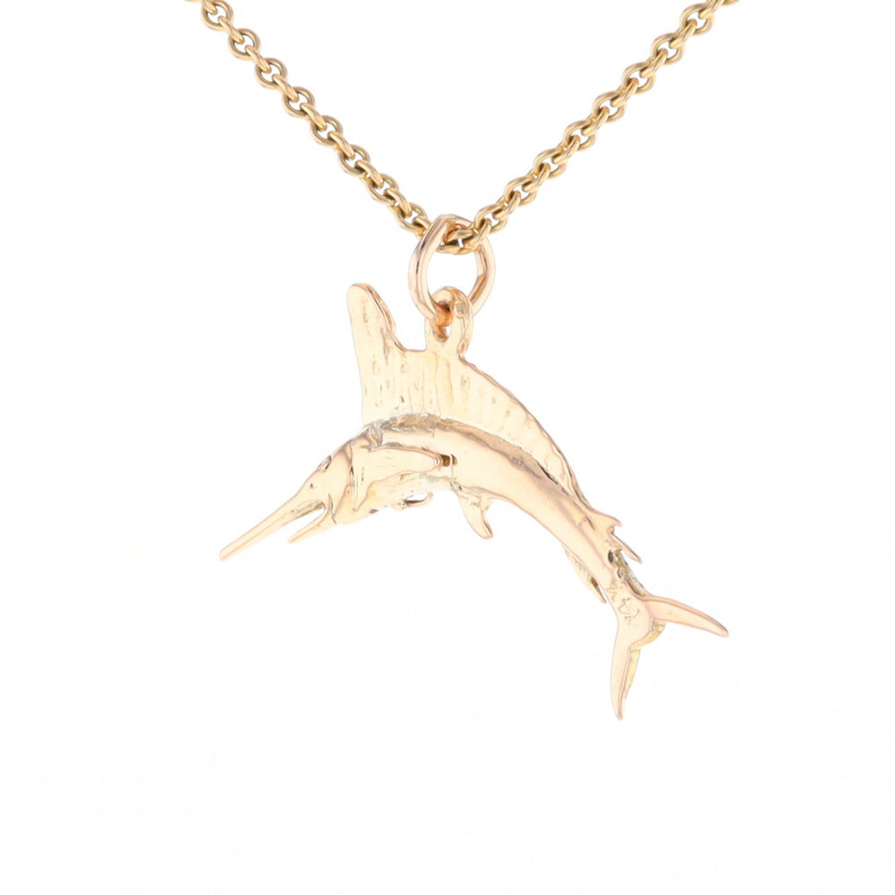 Gold Sailfish Pendant