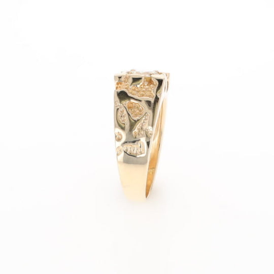 Men's Faux Nugget Style Diamond Ring