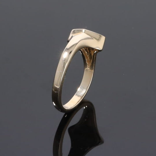 Opal Rings Diamond Shape Inlaid Design
