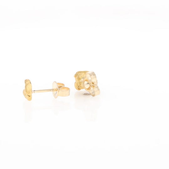 Natural Gold Nugget Earrings
