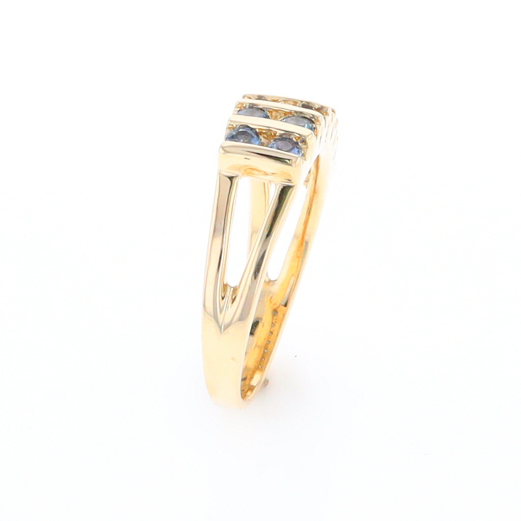 Channel Set Sapphire Ring