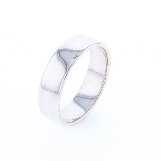 White Gold Wedding Band