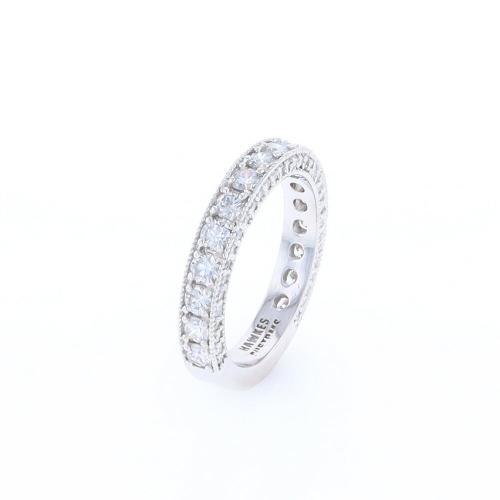 Diamond Encrusted Wedding Band