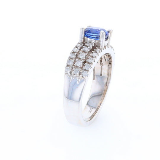 Sapphire Triple Band Ring