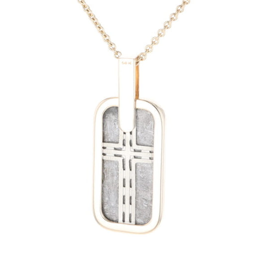 Meteorite Reversible Dog Tag Pendant