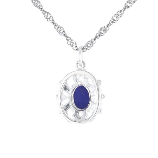 Silver Lapis Lazuli Pendant