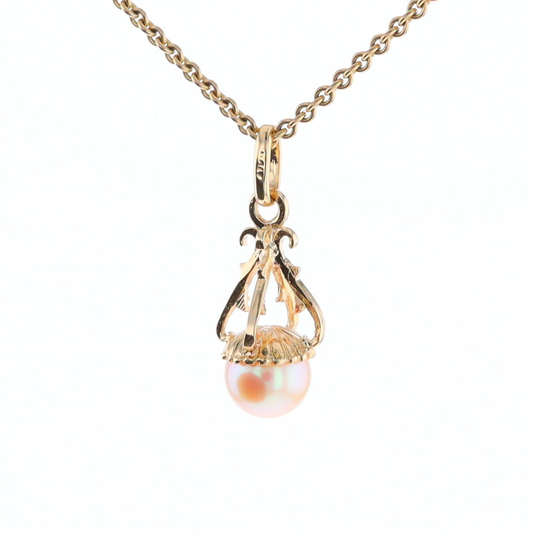 Swirl Chandelier Pearl Pendant