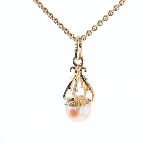 Swirl Chandelier Pearl Pendant