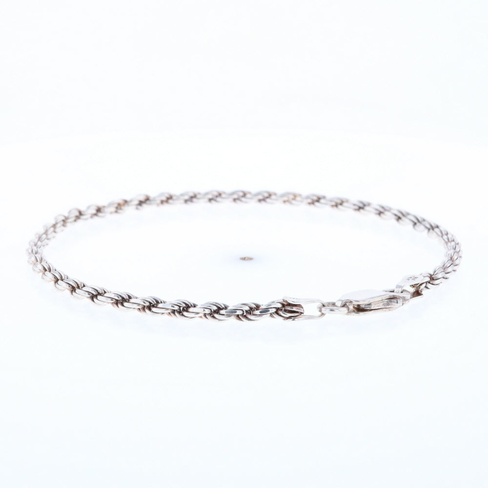 Silver Rope Bracelet