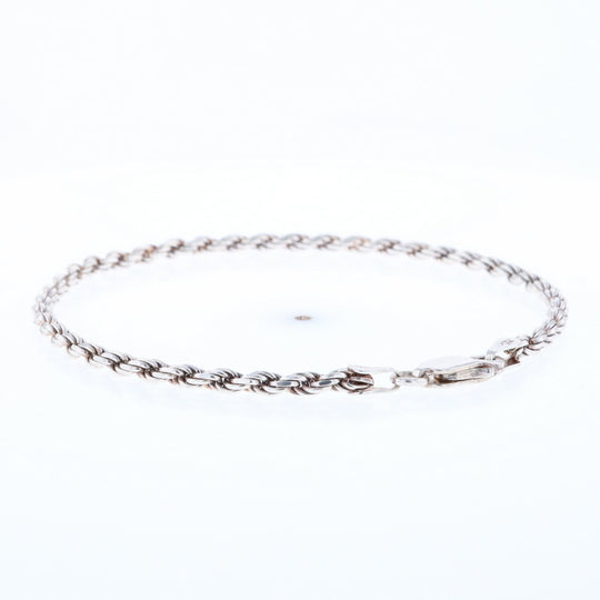 Silver Rope Bracelet