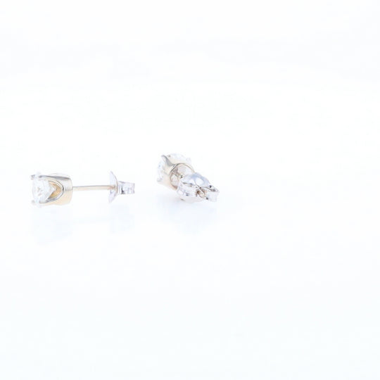 Moissanite Solitaire Stud Earrings