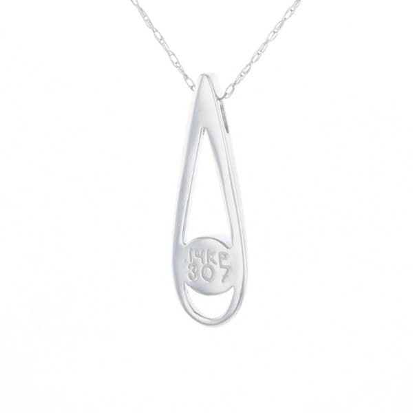 Open Teardrop Round Onyx Inlaid Pendant