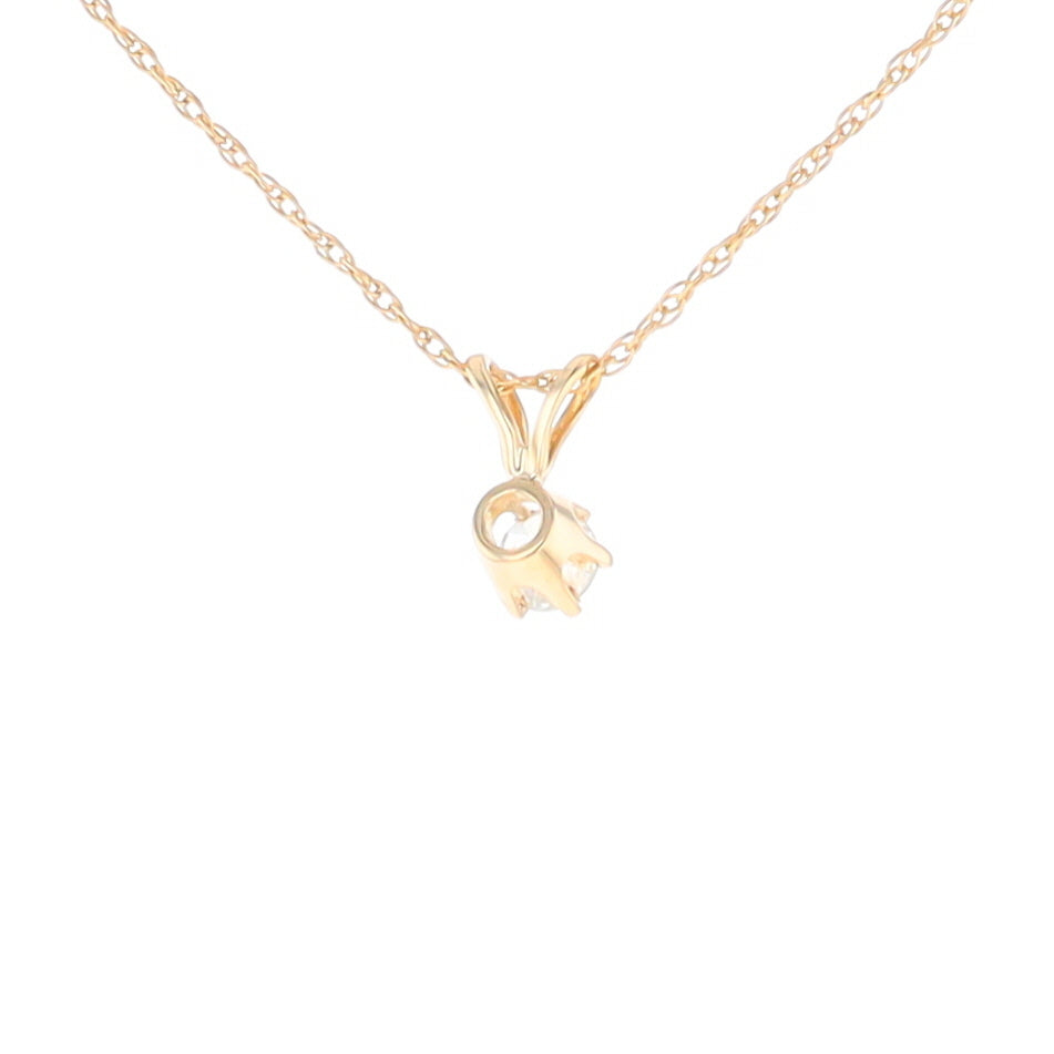 Solitaire Diamond Pendant