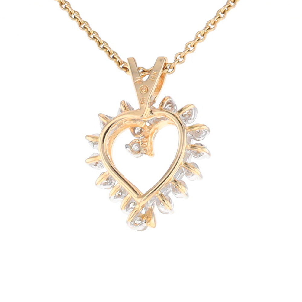 Open Heart Diamond Pendant