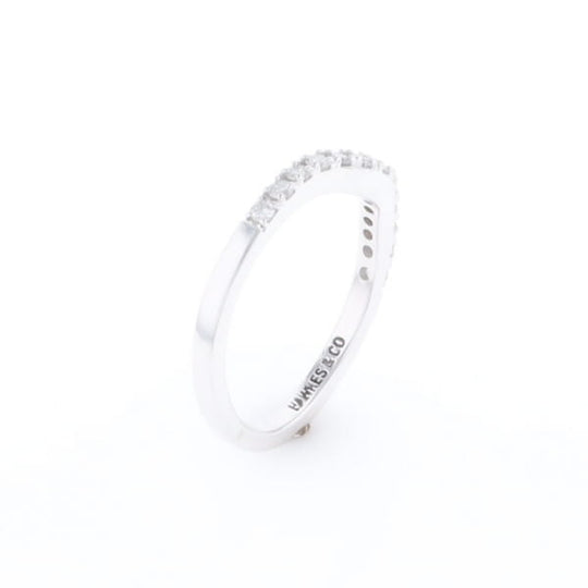 Diamond Contour Wedding Band
