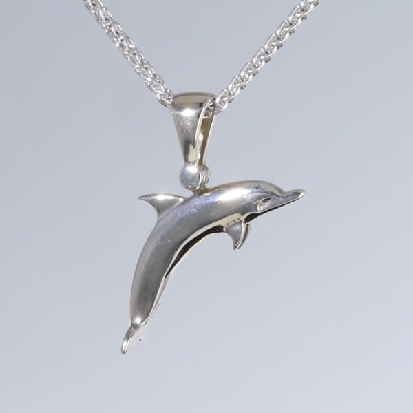 Opal Pendant Inlaid Sea Life Dolphin
