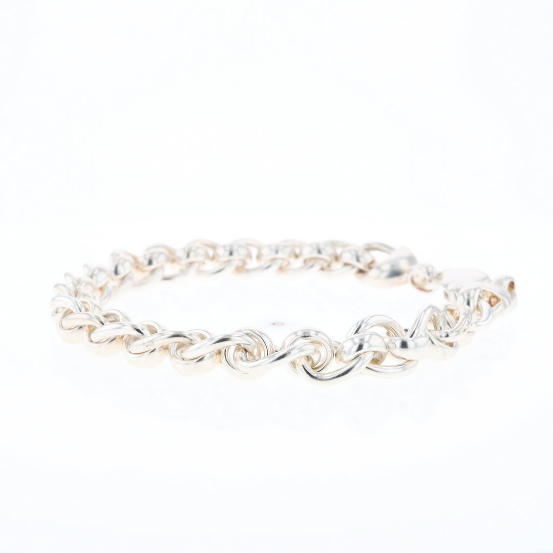 Sterling Silver Round Link Bracelet