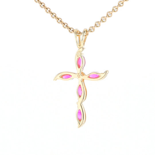 Marquise Ruby Cross