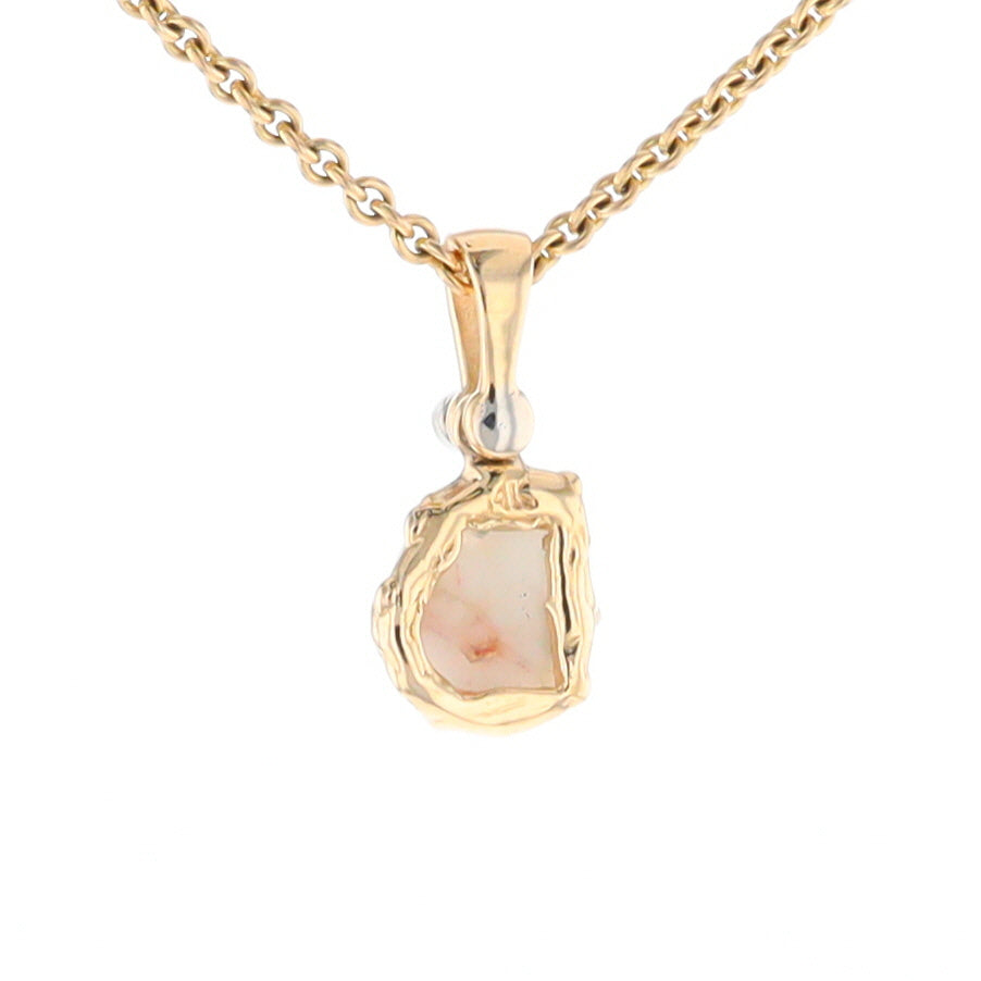 Gold Quartz Freeform Pendant (G2)