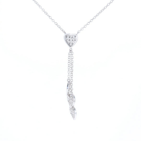 14K Triple Heart Necklace