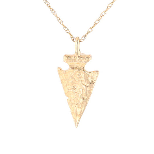 Gold Arrowhead Pendant