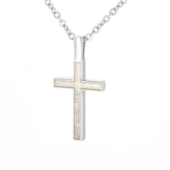 Sugilite 3 Section Inlaid Cross Pendant