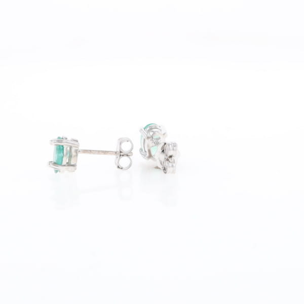 Oval Emerald Stud Earrings