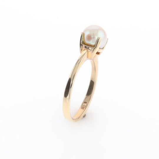 Solitaire Cultured Pearl Ring