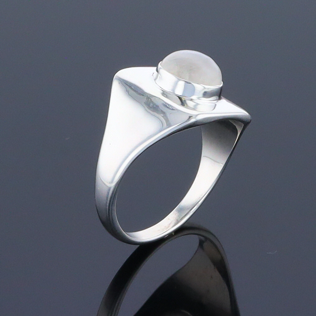 Bezel Moonstone Ring